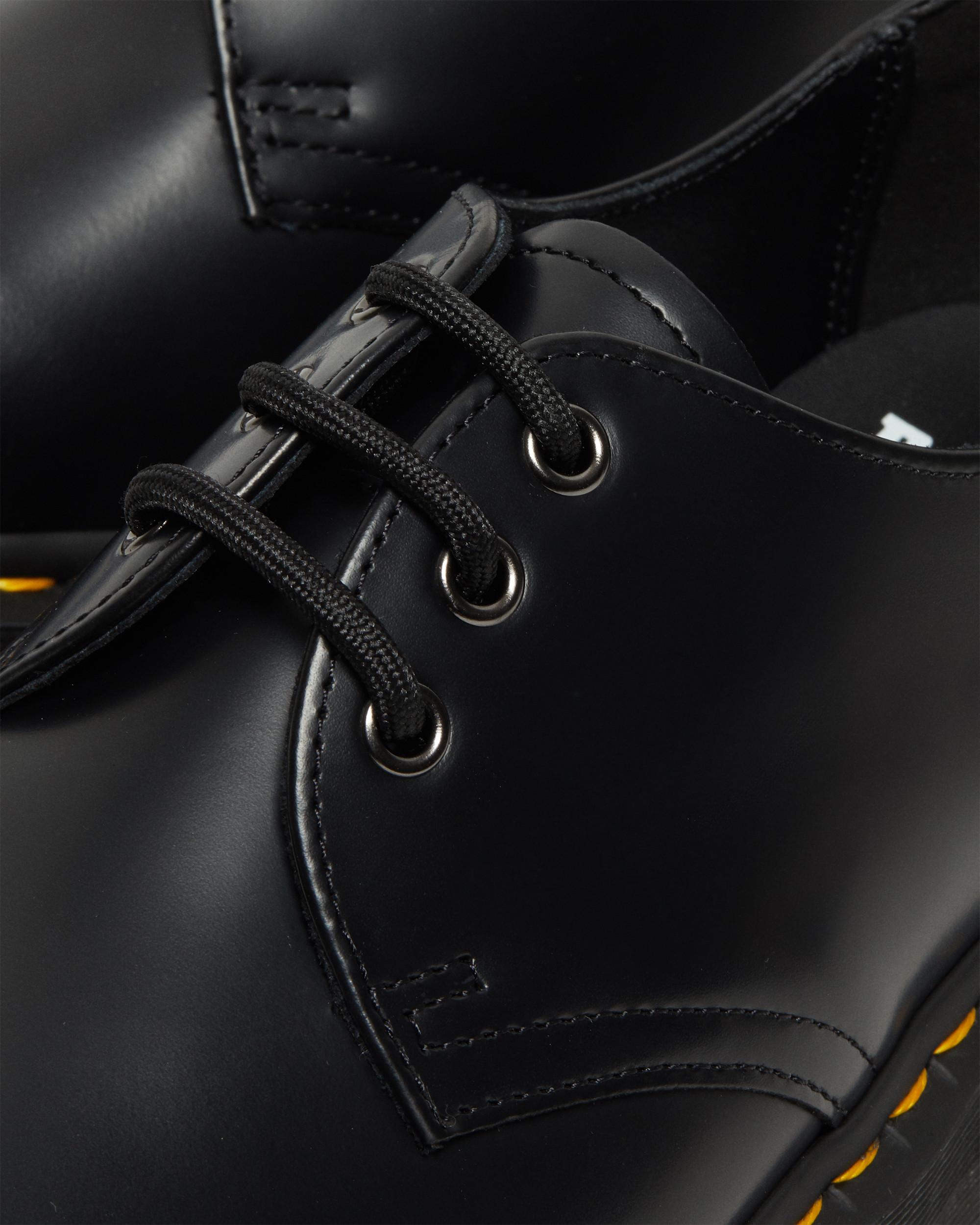 1461 Quad Polished Smooth Leather Oxford Platform Shoes