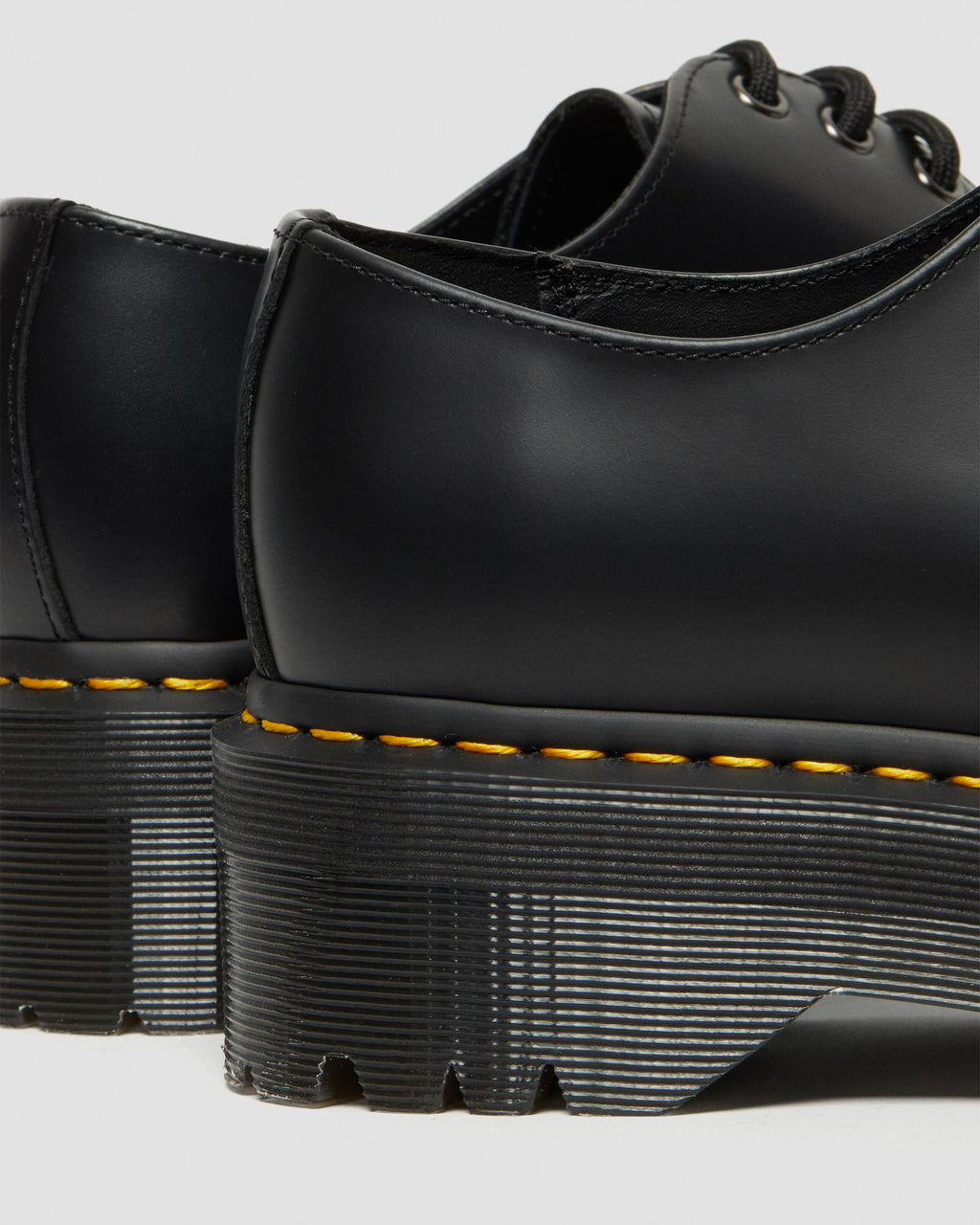 1461 Quad Polished Smooth Leather Oxford Platform Shoes