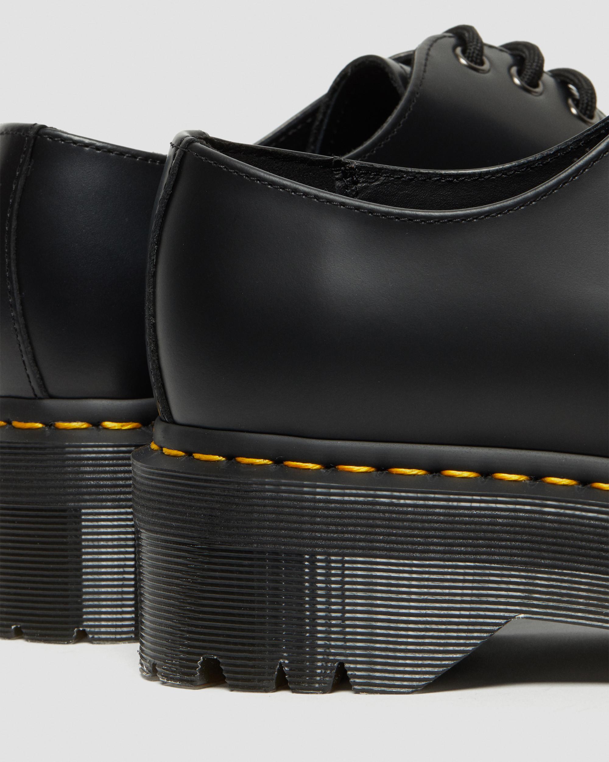 1461 Quad Polished Smooth Leather Oxford Platform Shoes