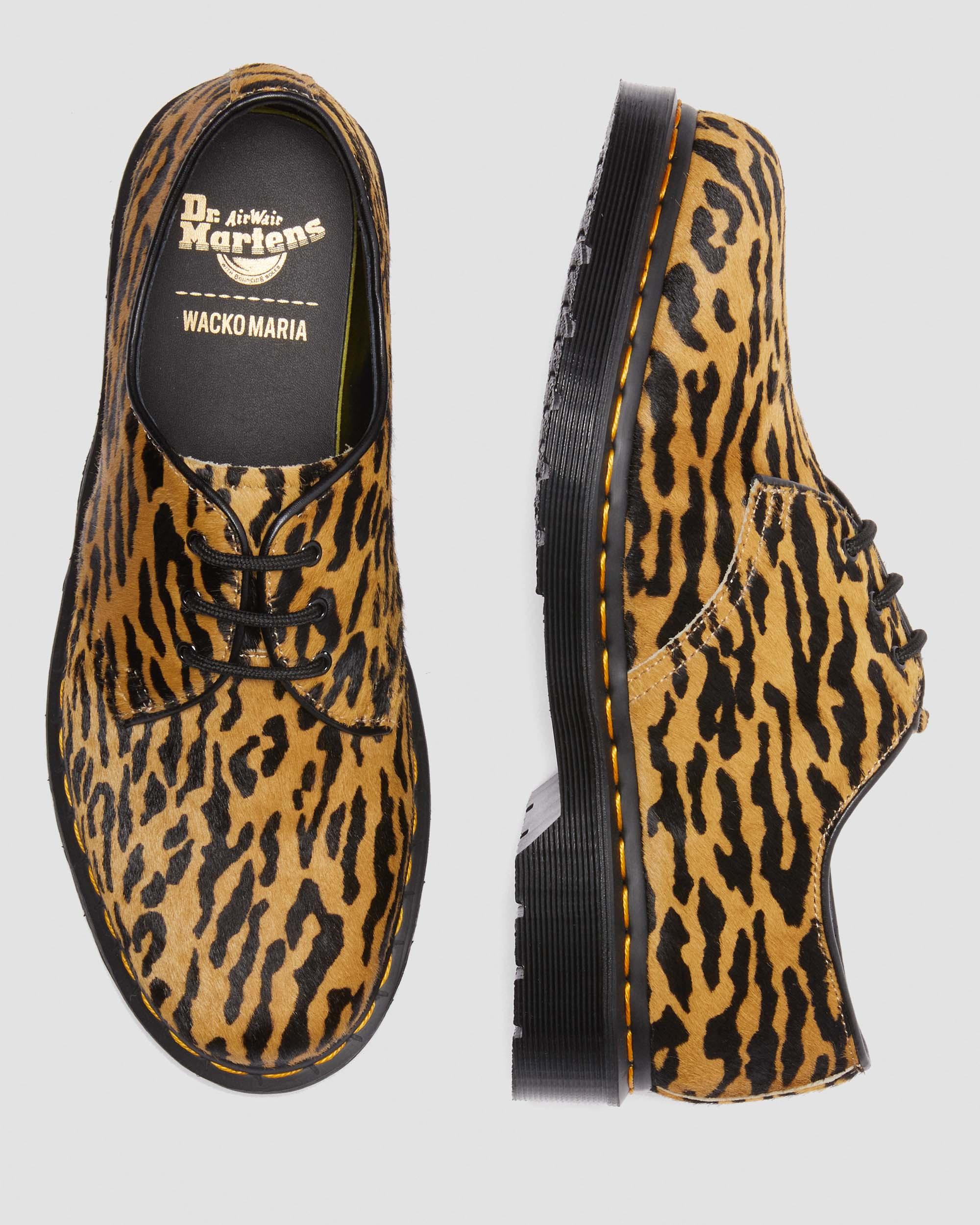 1461 Wacko Maria Camel+Black Hair-on Leather Oxford Shoes