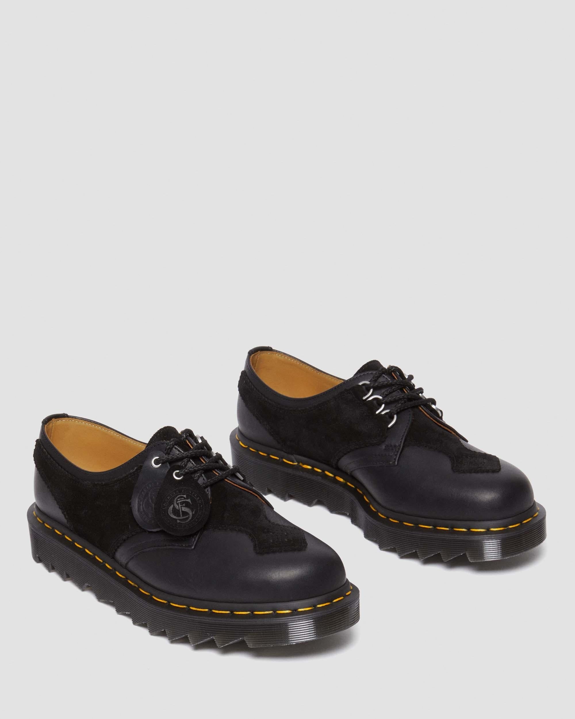 1461 Aplq Suede Leather Oxford Shoes